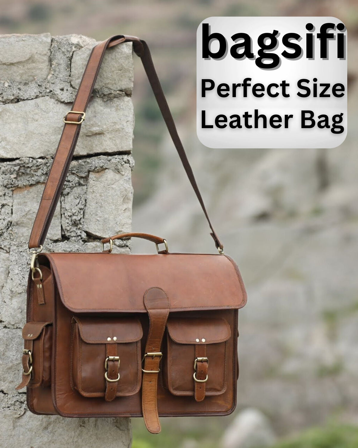 Full-Grain Leather Laptop Messenger Bag – 16 & 18 Inch - Beverfield