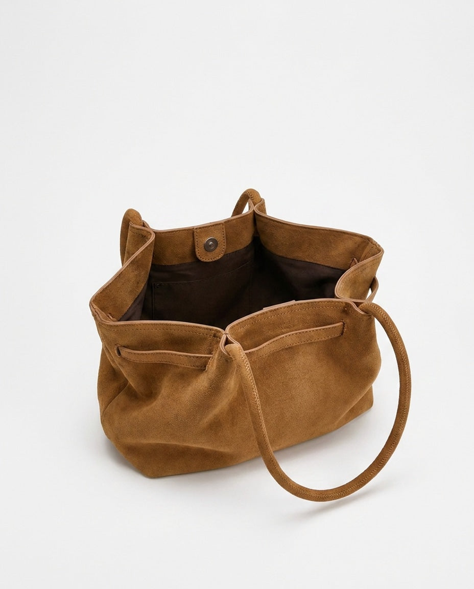 Women's Faux Suede Shoulder Tote Bag - Beverfield