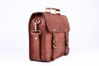 Full-Grain Leather Laptop Messenger & Motorcycle Satchel – 14 to 17 Inch - Beverfield
