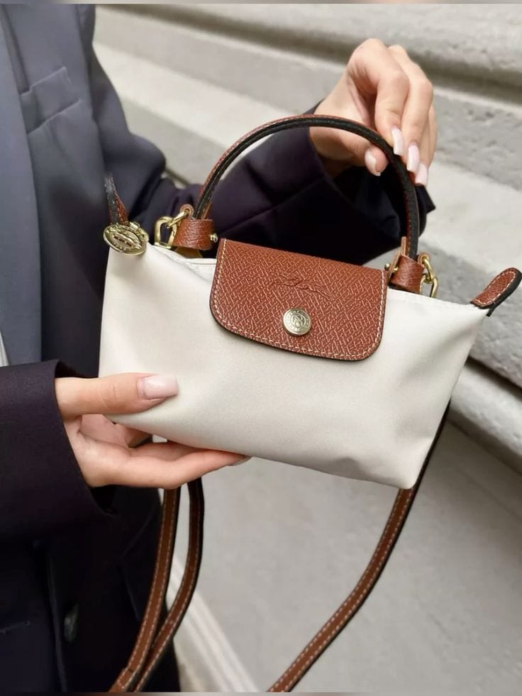 Women's Small Handbag with Shoulder Strap & Gold-Tone Hardware - Beverfield