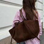 Women's Large Suede Work Tote – Fits 16-Inch Laptop - Beverfield