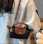 Women's Small Handbag with Shoulder Strap & Gold-Tone Hardware - Beverfield