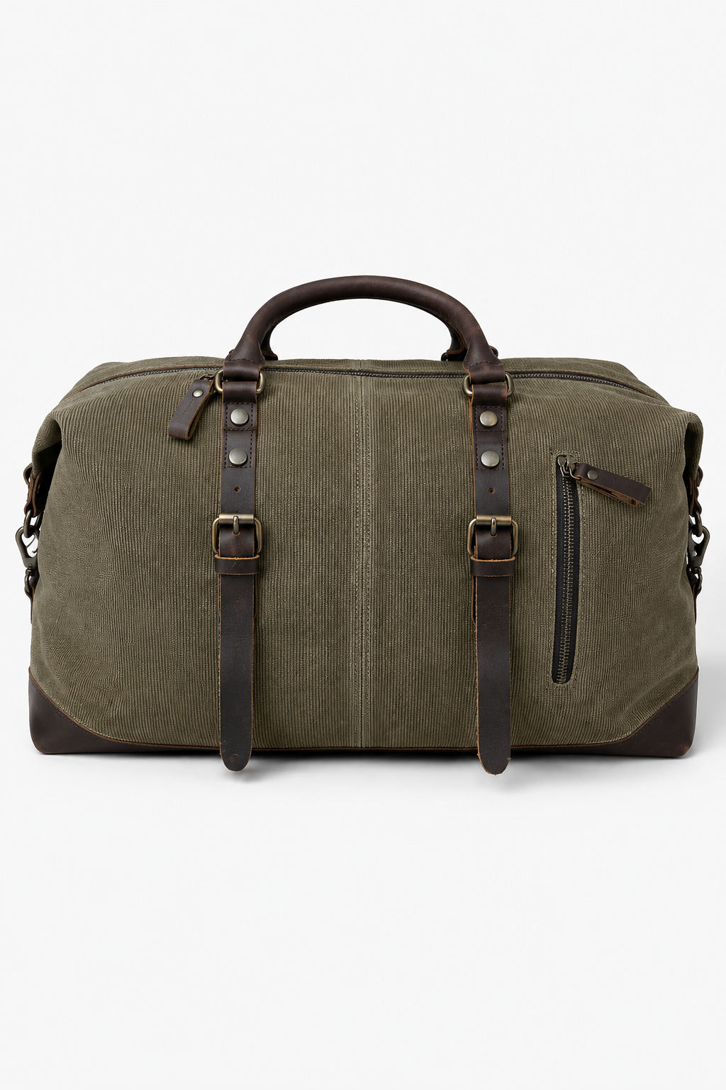 Forest Green Waxed Canvas Travel Duffle Bag – 38L - Beverfield