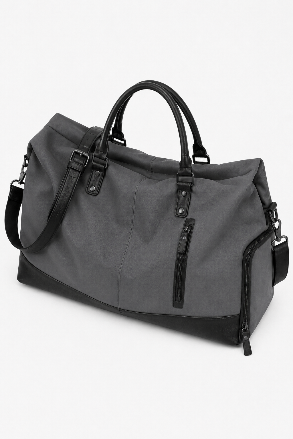 Charcoal Canvas Weekender Duffle Bag – 36L - Beverfield