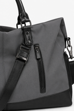 Charcoal Canvas Weekender Duffle Bag – 36L - Beverfield
