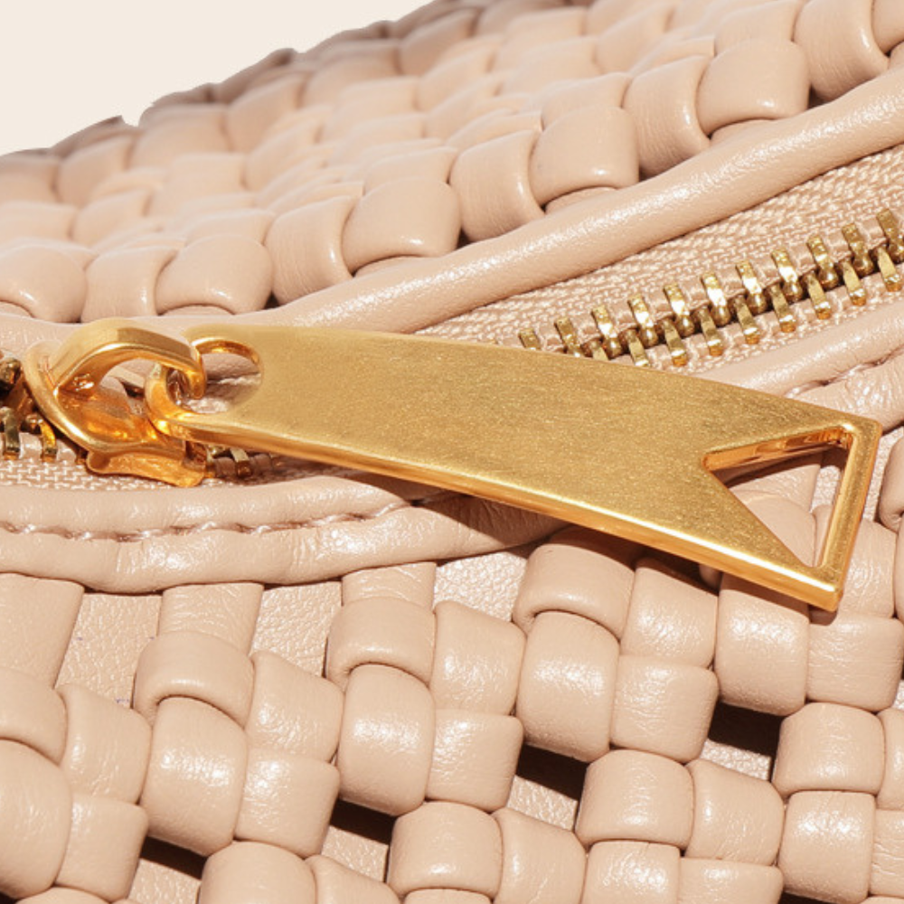 Women's Woven Vegan Leather Handbag – Nola - Beverfield