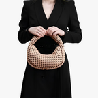 Women's Woven Vegan Leather Handbag – Nola - Beverfield