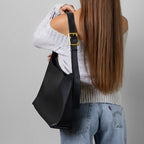 Women's Minimalist Vegan Leather Shoulder Bag – Ganna - Beverfield