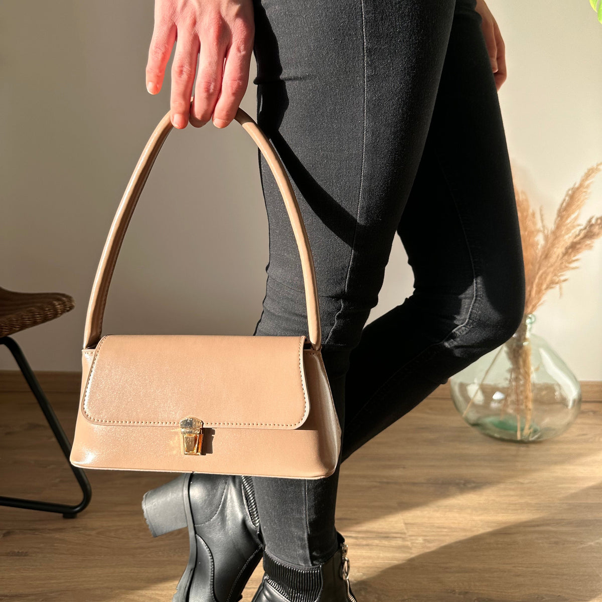 Women's Vintage Vegan Leather Shoulder Handbag – Lunelle - Beverfield