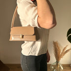 Women's Vintage Vegan Leather Shoulder Handbag – Lunelle - Beverfield