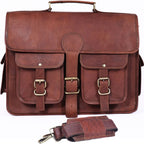 Full-Grain Leather Laptop Messenger Bag – 16 & 18 Inch - Beverfield