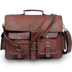 Full-Grain Leather Laptop Messenger Bag – 16 & 18 Inch - Beverfield