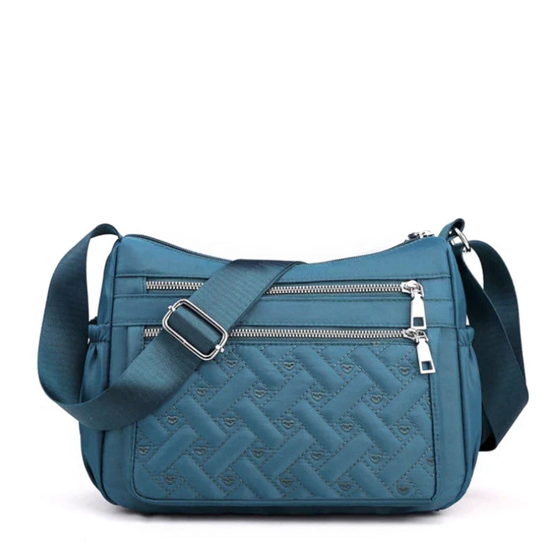 Women's Water-Resistant Multi-Pocket Crossbody Bag