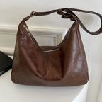 Women's Soft Vegan Leather Hobo Shoulder Bag – Malja - Beverfield