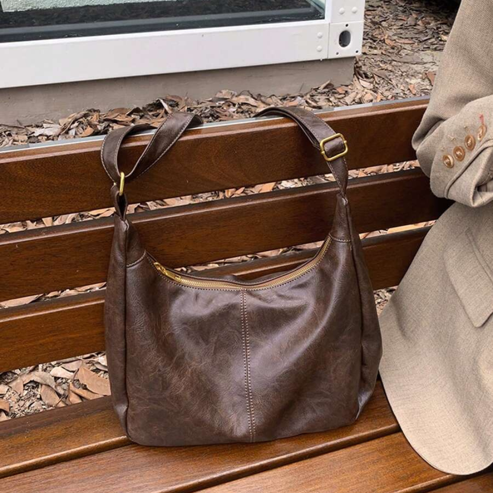Women's Soft Vegan Leather Hobo Shoulder Bag – Malja - Beverfield