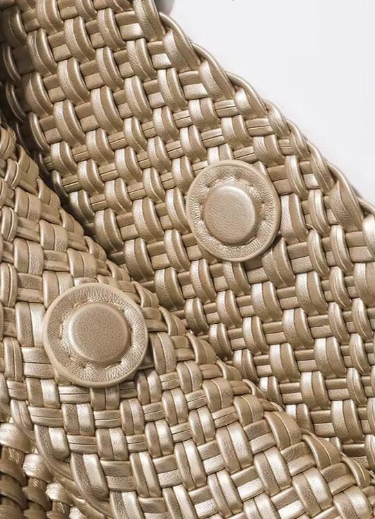 Women's Woven Vegan Leather Tote Bag - Beverfield