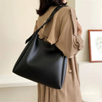Women's Large Vegan Leather Hobo Bag with Pouch – Maud - Beverfield