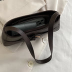 Women's Vegan Leather Baguette Shoulder Bag – Isla - Beverfield