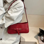 Women's Vegan Leather Baguette Shoulder Bag – Isla - Beverfield