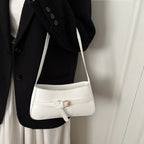 Women's Vegan Leather Baguette Shoulder Bag – Isla - Beverfield