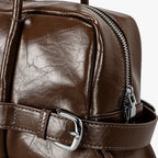 Women's Vegan Leather Belted Shoulder Bag – Tessa - Beverfield