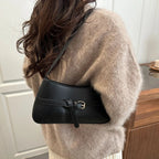 Women's Vegan Leather Baguette Shoulder Bag – Isla - Beverfield