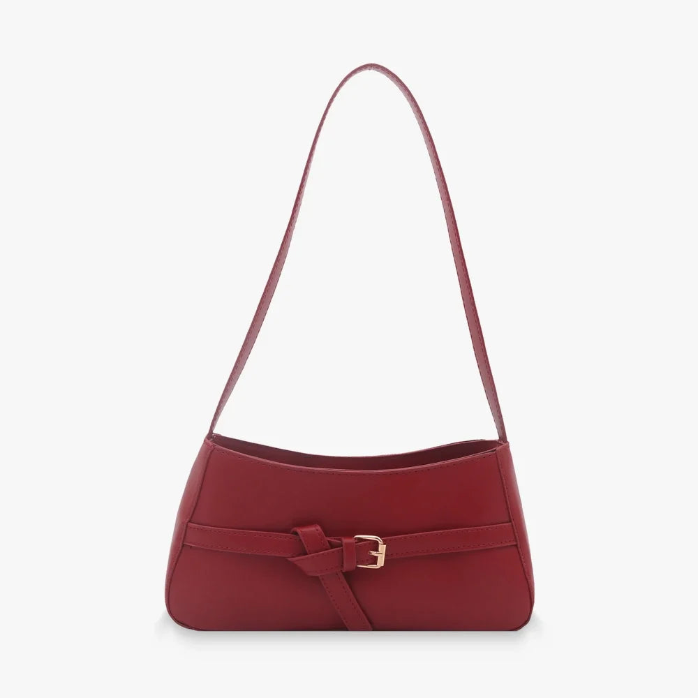 Women's Vegan Leather Baguette Shoulder Bag – Isla - Beverfield