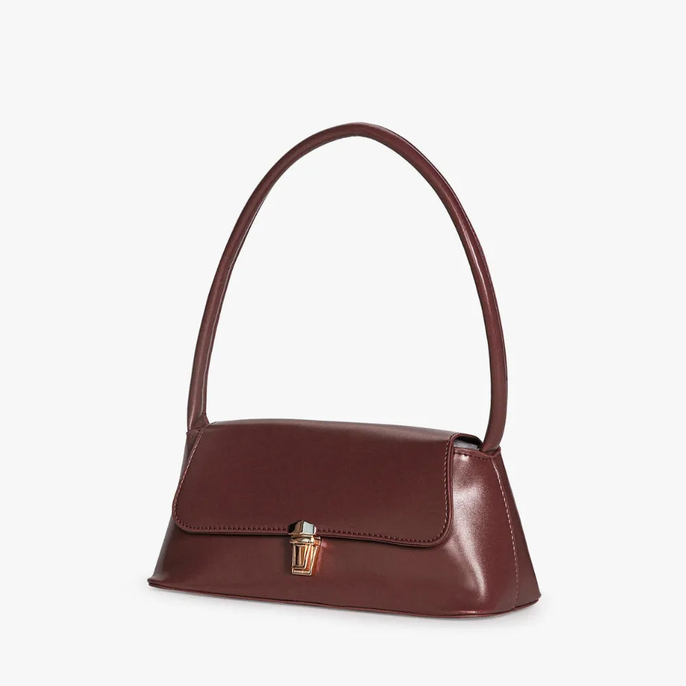 Women's Vintage Vegan Leather Shoulder Handbag – Lunelle - Beverfield