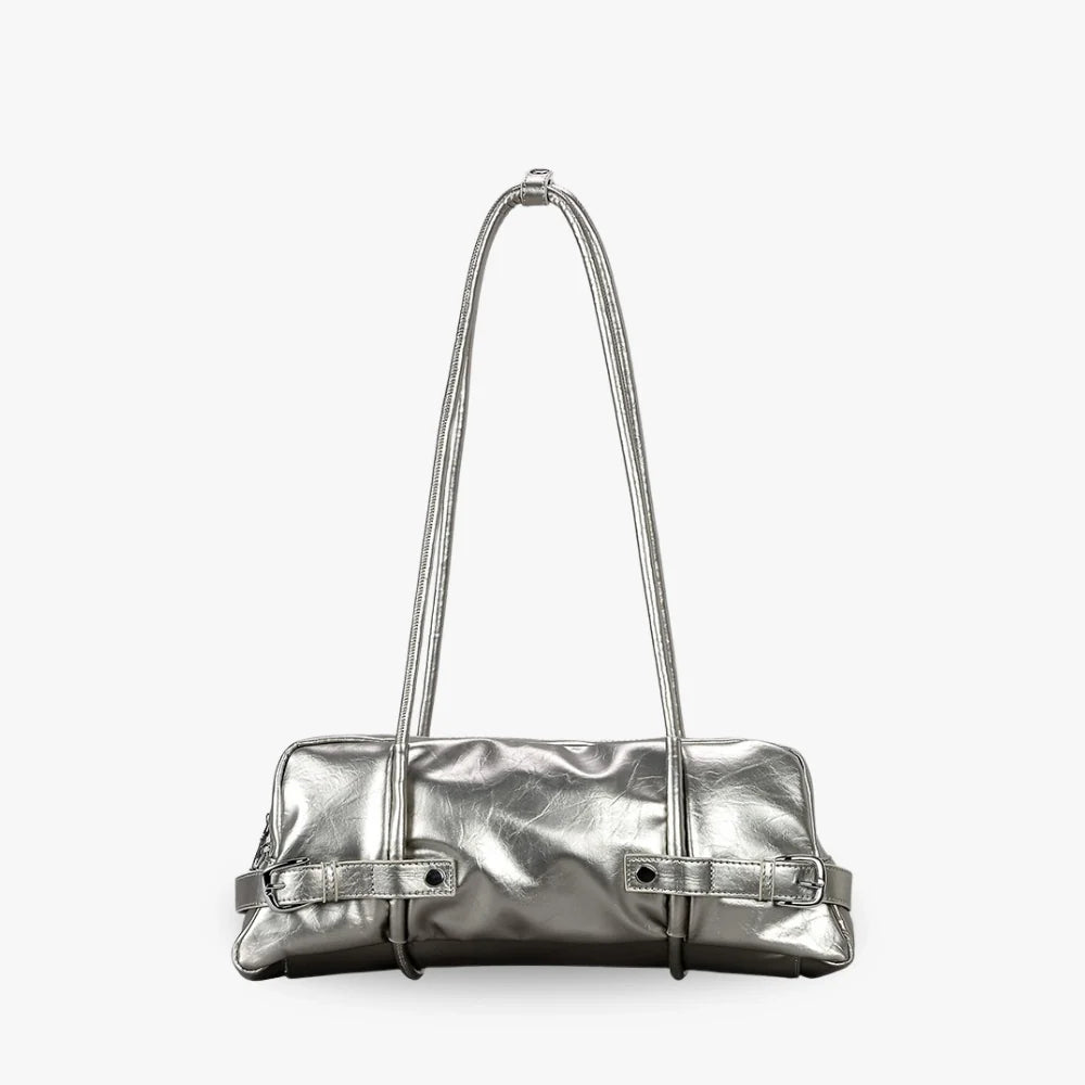 Women's Vegan Leather Belted Shoulder Bag – Tessa - Beverfield