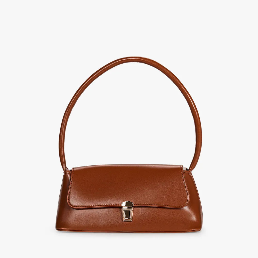Women's Vintage Vegan Leather Shoulder Handbag – Lunelle - Beverfield