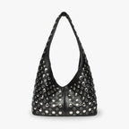 Women's Studded Vegan Leather Hobo Bag – Molly - Beverfield