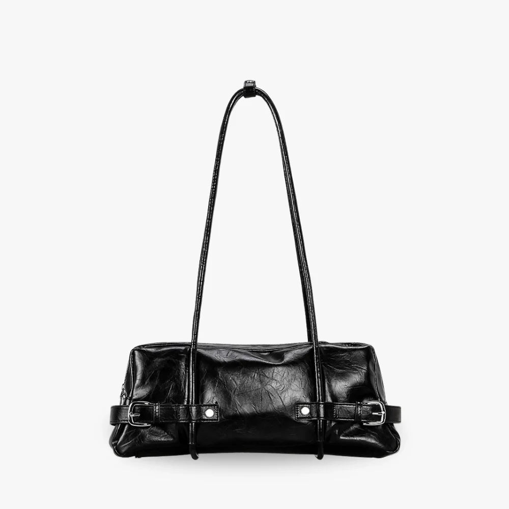 Women's Vegan Leather Belted Shoulder Bag – Tessa - Beverfield
