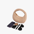 Women's Woven Vegan Leather Handbag – Nola - Beverfield