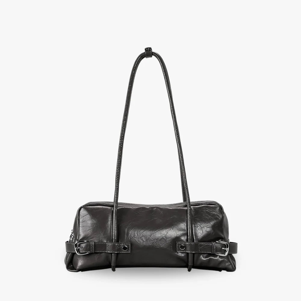Women's Vegan Leather Belted Shoulder Bag – Tessa - Beverfield
