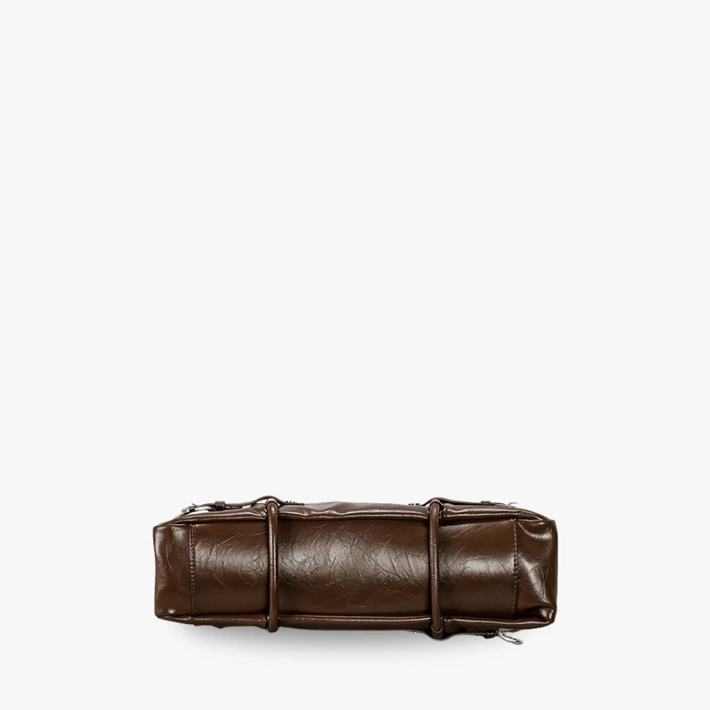 Women's Vegan Leather Belted Shoulder Bag – Tessa - Beverfield