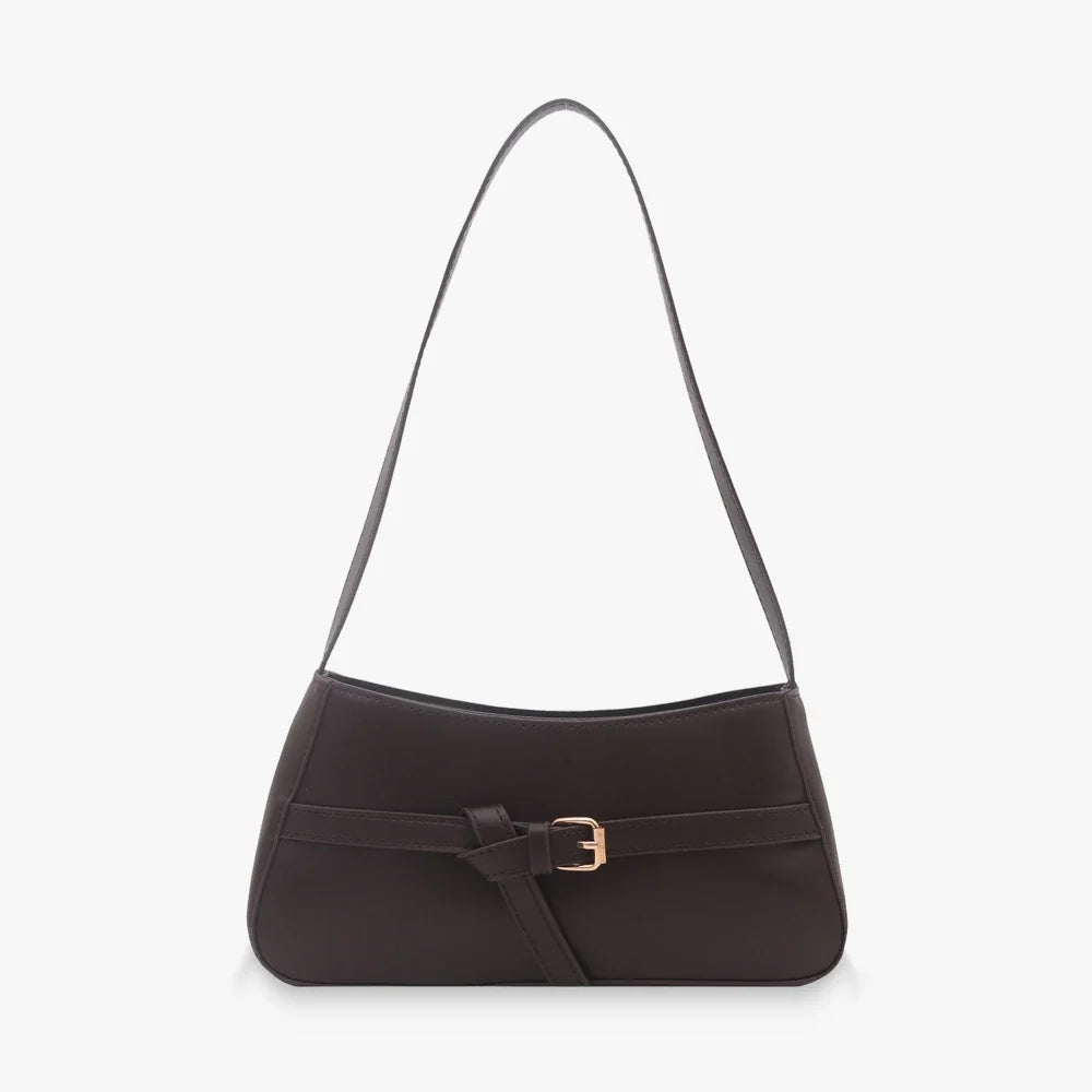 Women's Vegan Leather Baguette Shoulder Bag – Isla - Beverfield