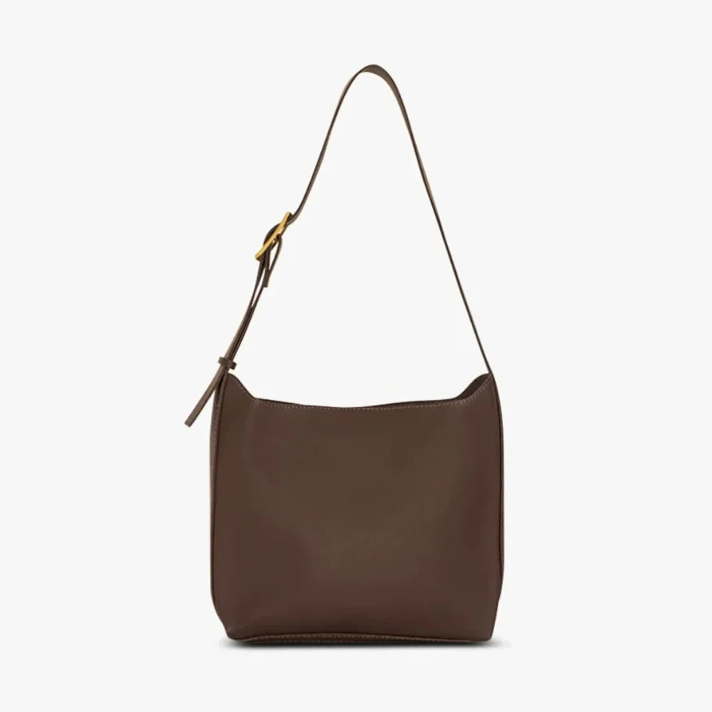 Women's Minimalist Vegan Leather Shoulder Bag – Ganna - Beverfield