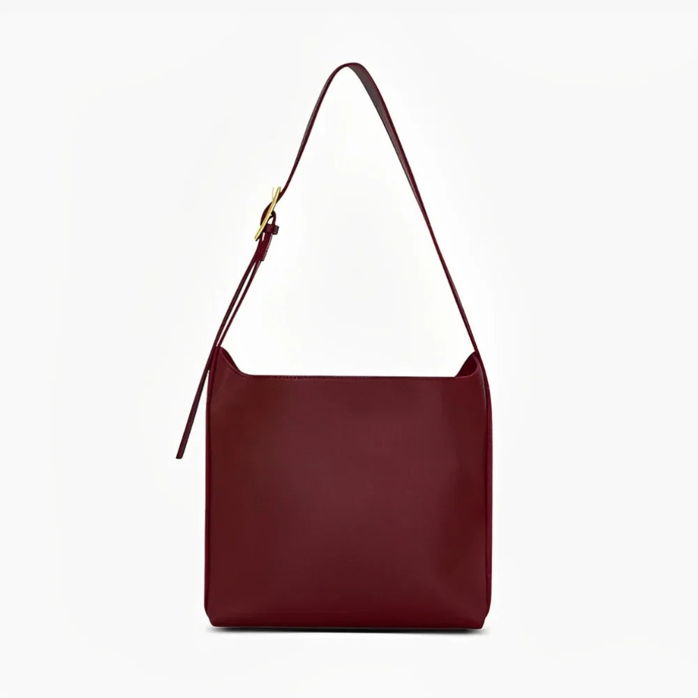 Women's Minimalist Vegan Leather Shoulder Bag – Ganna - Beverfield