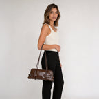 Women's Vegan Leather Belted Shoulder Bag – Tessa - Beverfield