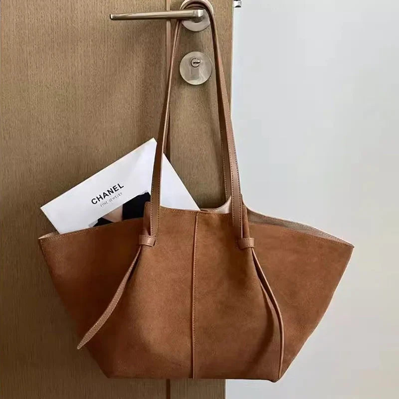 Women's Large Suede Work Tote – Fits 16-Inch Laptop - Beverfield