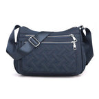 Women's Water-Resistant Multi-Pocket Crossbody Bag - Navy