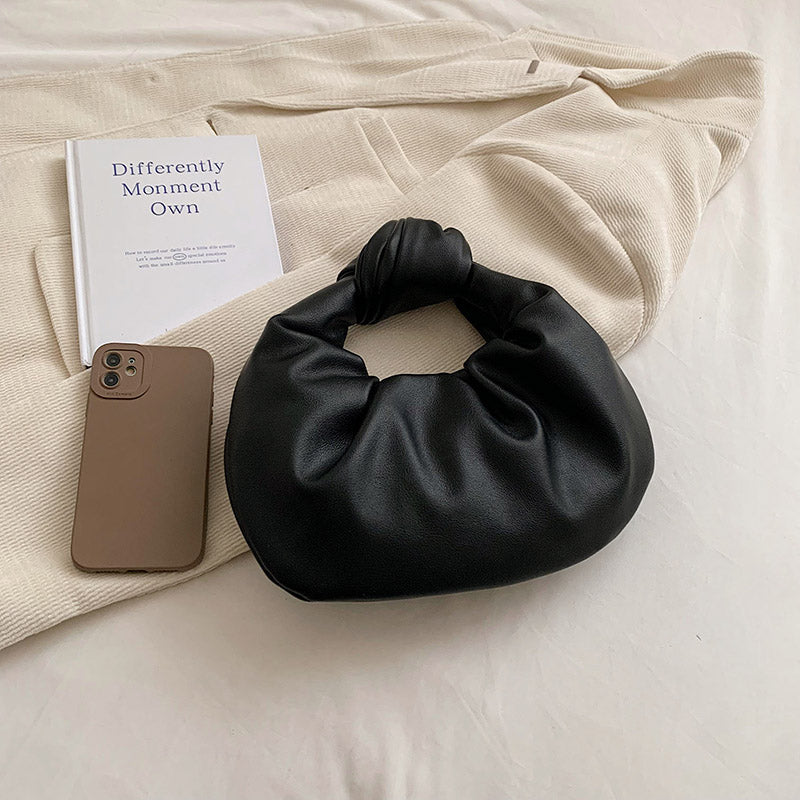 Women's Knotted Vegan Leather Handbag – Zalia - Beverfield