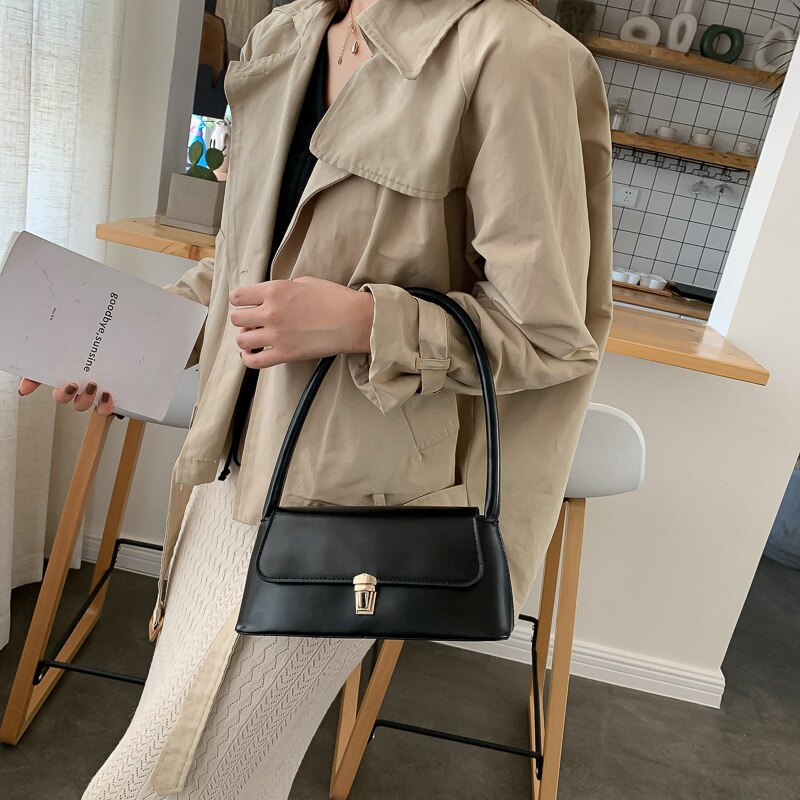 Women's Vintage Vegan Leather Shoulder Handbag – Lunelle - Beverfield