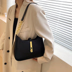 Women's Vegan Leather Shoulder Bag with Chain Strap – Allia - Beverfield