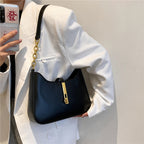Women's Vegan Leather Shoulder Bag with Chain Strap – Allia - Beverfield