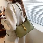 Women's Vegan Leather Shoulder Bag with Chain Strap – Allia - Beverfield