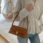Women's Vintage Vegan Leather Shoulder Handbag – Lunelle - Beverfield
