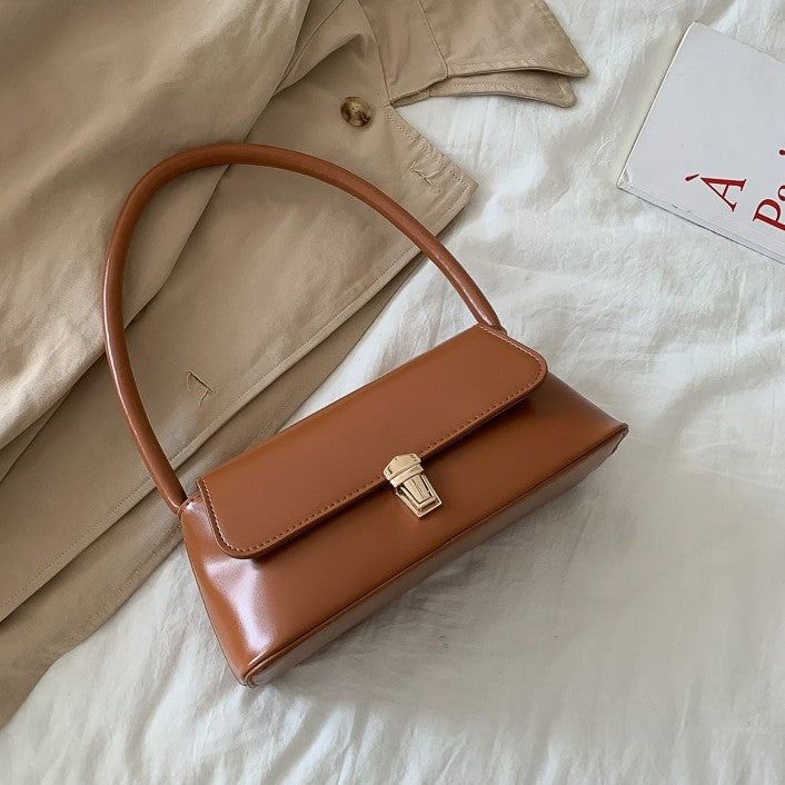 Women's Vintage Vegan Leather Shoulder Handbag – Lunelle - Beverfield