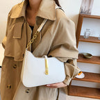 Women's Vegan Leather Shoulder Bag with Chain Strap – Allia - Beverfield