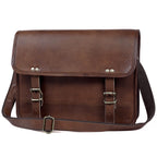 Full-Grain Leather Laptop Satchel with Single Buckle – 14 to 17 Inch - Beverfield